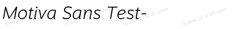 Motiva Sans Test字体转换 Motiva Sans Test字体转换